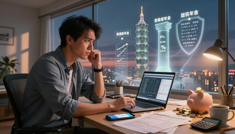 斜槓族退休金怎麼算？3種收入情境實例教學